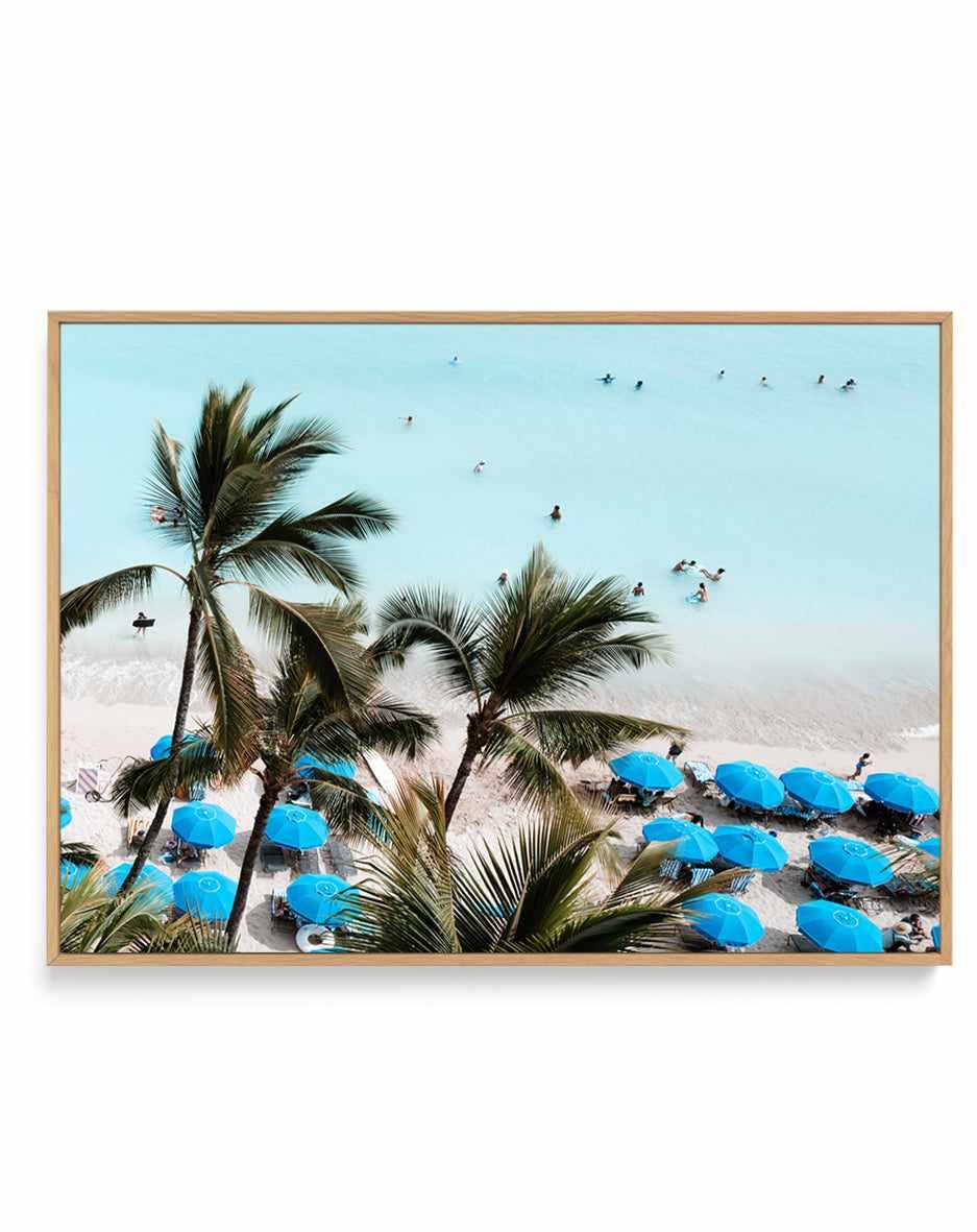 Waikiki Beach Days II by Teigan Geercke | Framed Canvas Art Print from Olive et Oriel where you can shop wallpaper and artworks online