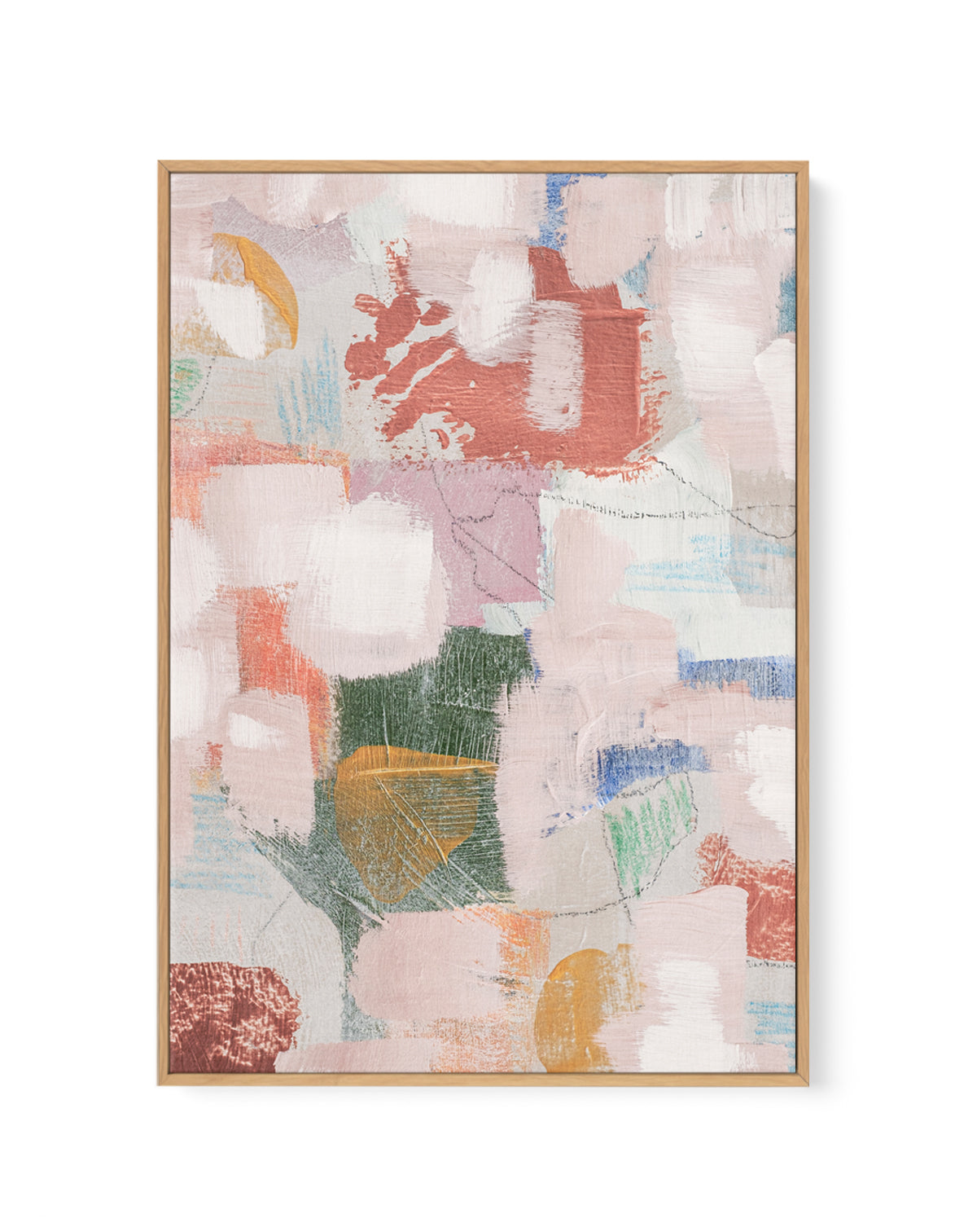 Warm Hug Gold and Bronze 1 by Judson Lee | Framed Canvas Wall Art
