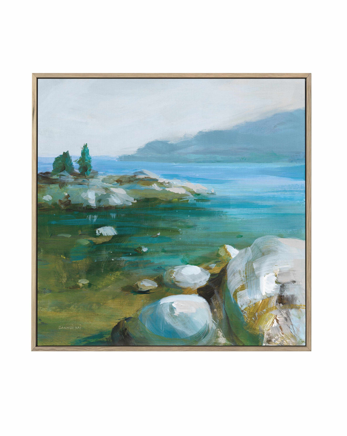 Western Lake I | Framed Canvas Art Print from Olive et Oriel where you can shop wallpaper and artworks online