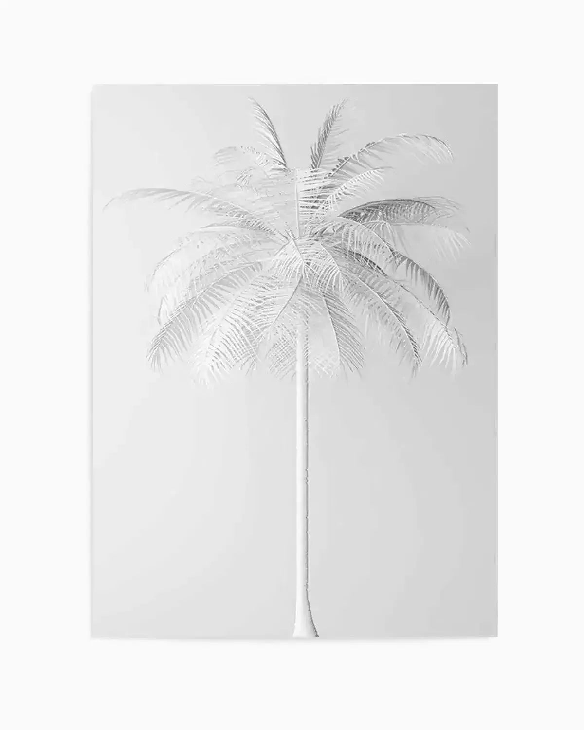 White Palm on Grey Art Print from Olive et Oriel where you can shop wallpaper and artworks online