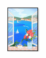 Window View By Petra Lizde | Framed Canvas Art Print