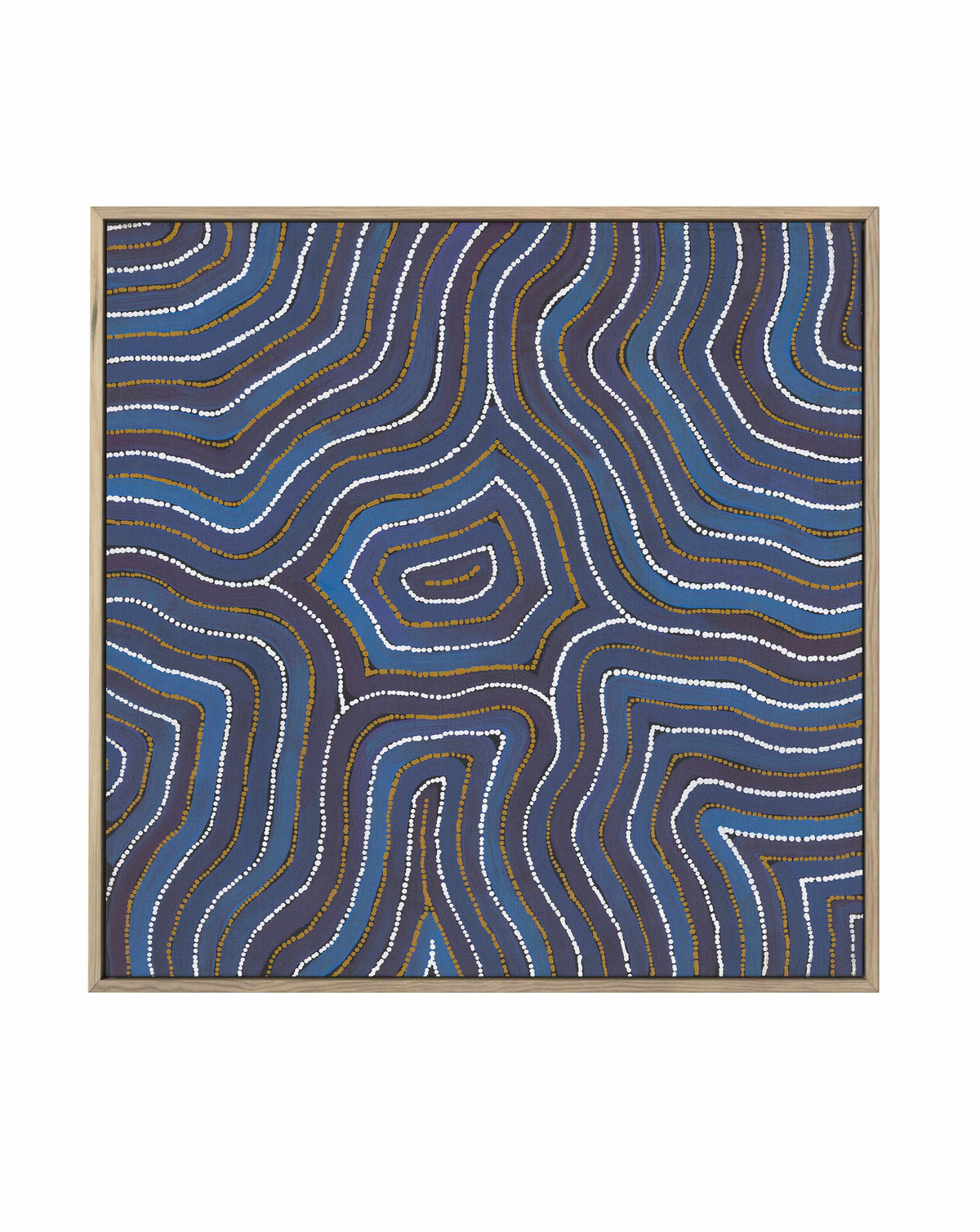 Yarla Jukurrpa - Cockatoo Creek by Alicka Napanangka Brown | Framed Canvas Art Print from Olive et Oriel where you can shop wallpaper and artworks online