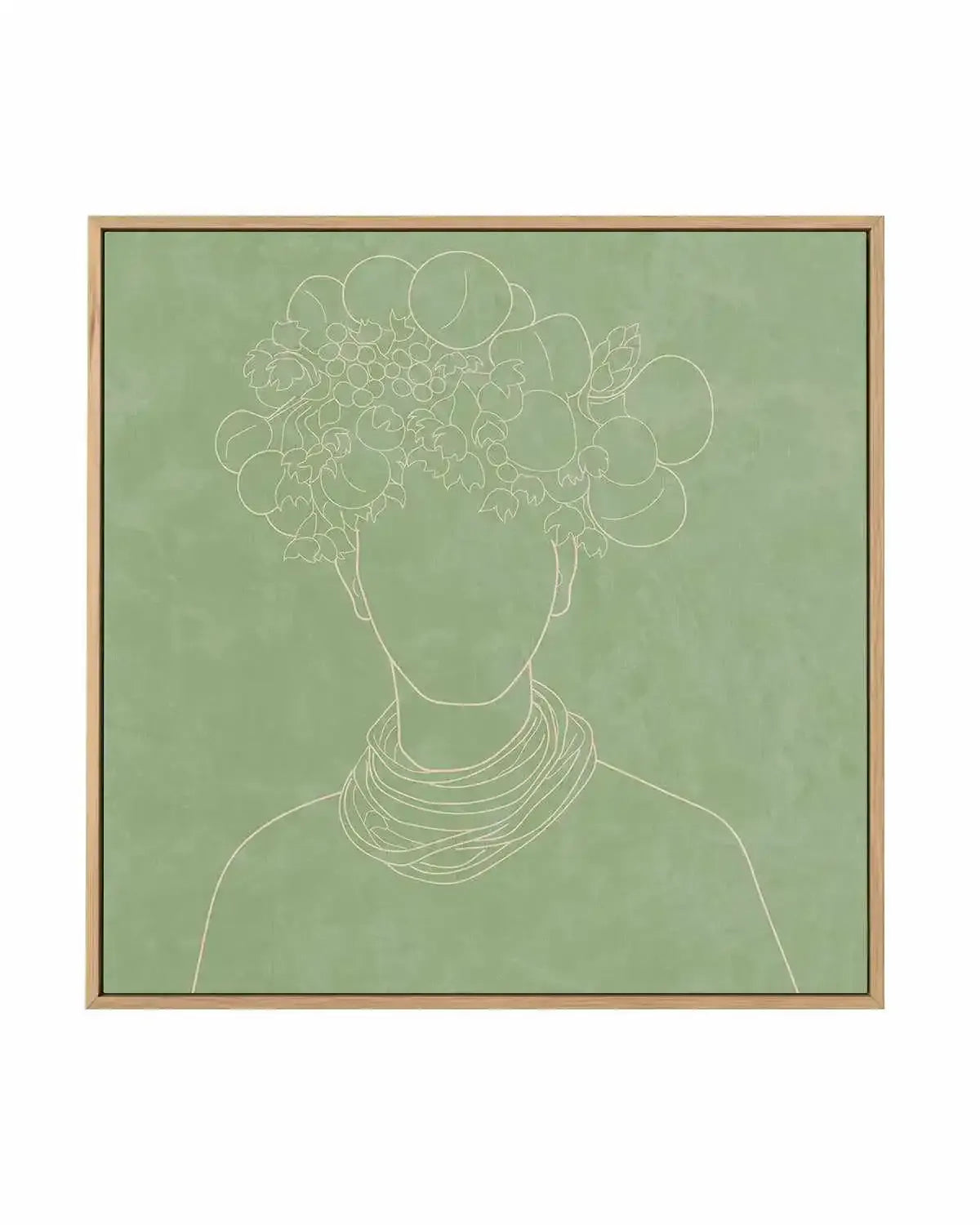 Africa Live Collection Green I | Framed Canvas Art Print from Olive et Oriel where you can shop wallpaper and artworks online