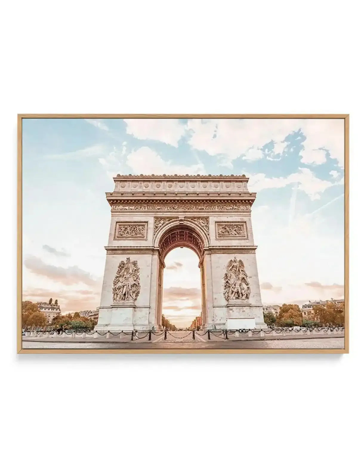 Arc De Triomphe, Champs-Elysees | Paris | Framed Canvas Art Print art print