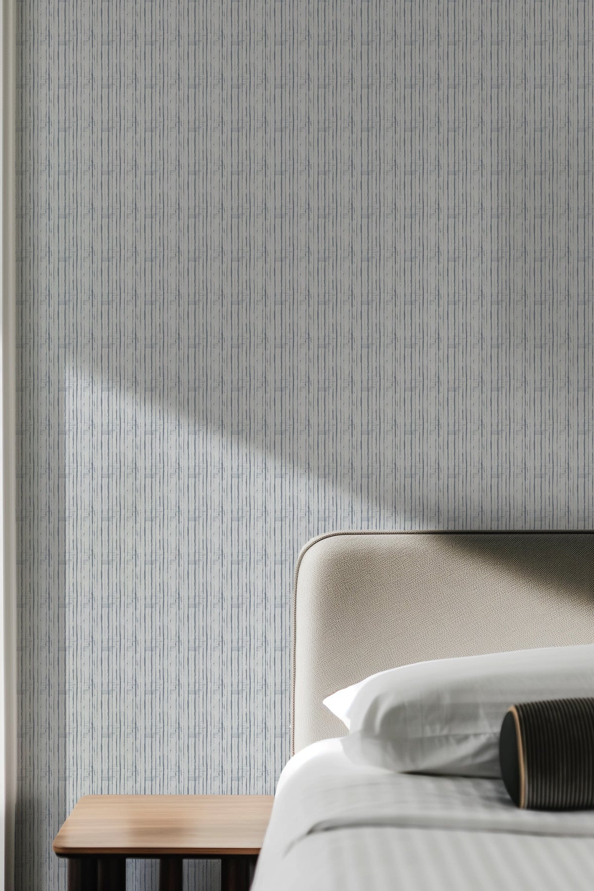 Balmain in Slate Commercial Vinyl Wallcovering-Commercial Wallcoverings-Olive et Oriel-Luxury commercial-grade embossed and textured vinyl wallcovering durable fire-rated washable stain-resistant and customizable perfect for hotels offices retail childcare healthcare and hospital spaces vinyl wallpaper