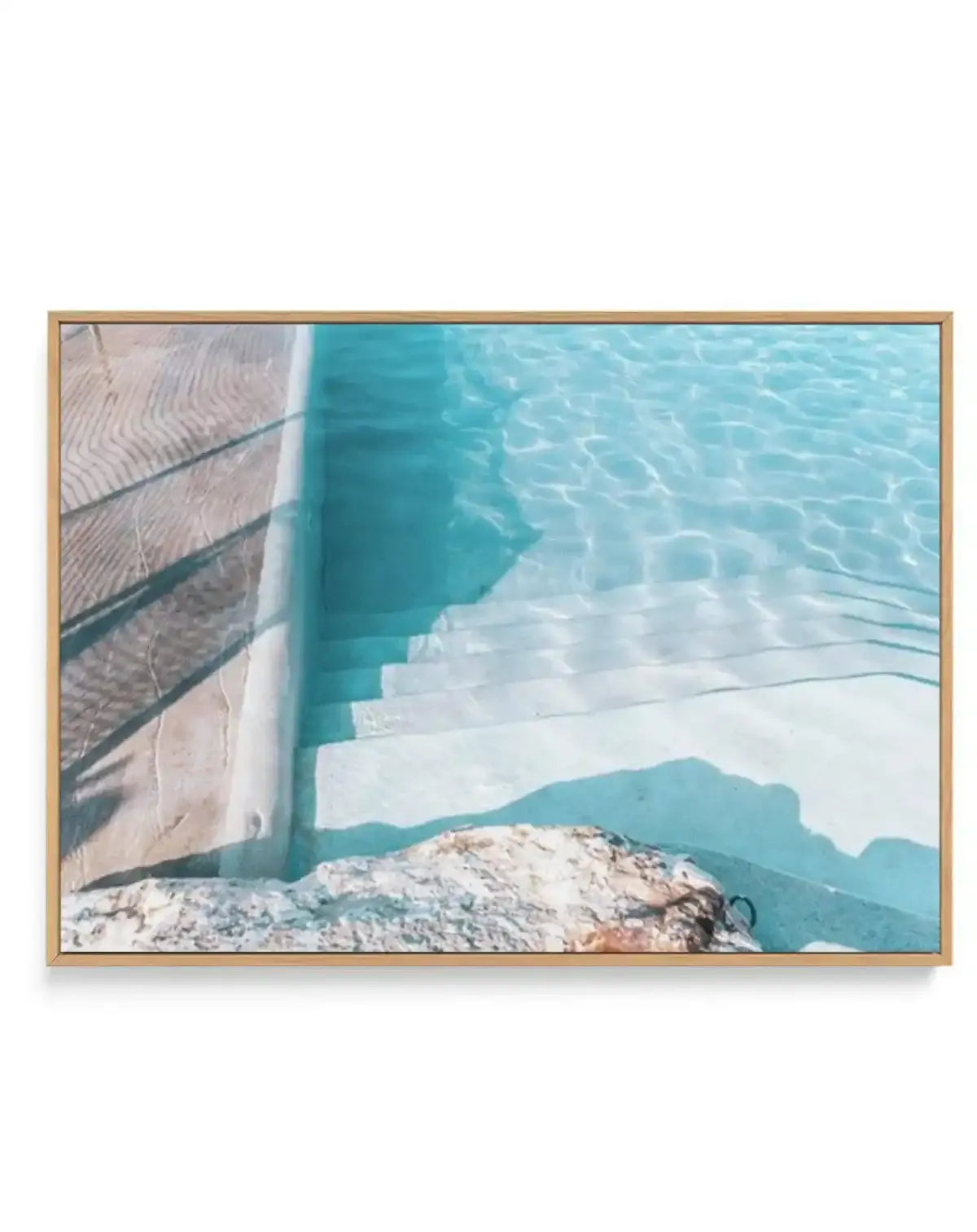 Bronte Pool III | Framed Canvas-CANVAS-You can shop wall art online with Olive et Oriel for everything from abstract art to fun kids wall art. Our beautiful modern art prints and canvas art are available from large canvas prints to wall art paintings and our proudly Australian artwork collection offers only the highest quality framed large wall art and canvas art Australia - You can buy fashion photography prints or Hampton print posters and paintings on canvas from Olive et Oriel and have them