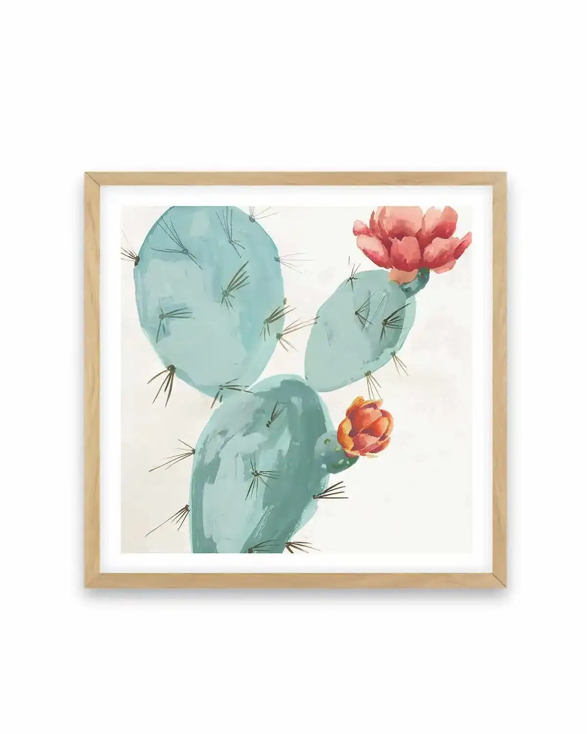 Bunny Ears Cactus Art Print from Olive et Oriel where you can shop wallpaper and artworks online