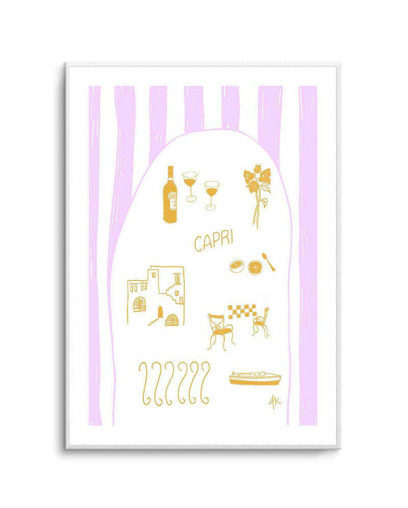 Capri Golden Purple by Anne Korako | Art Print