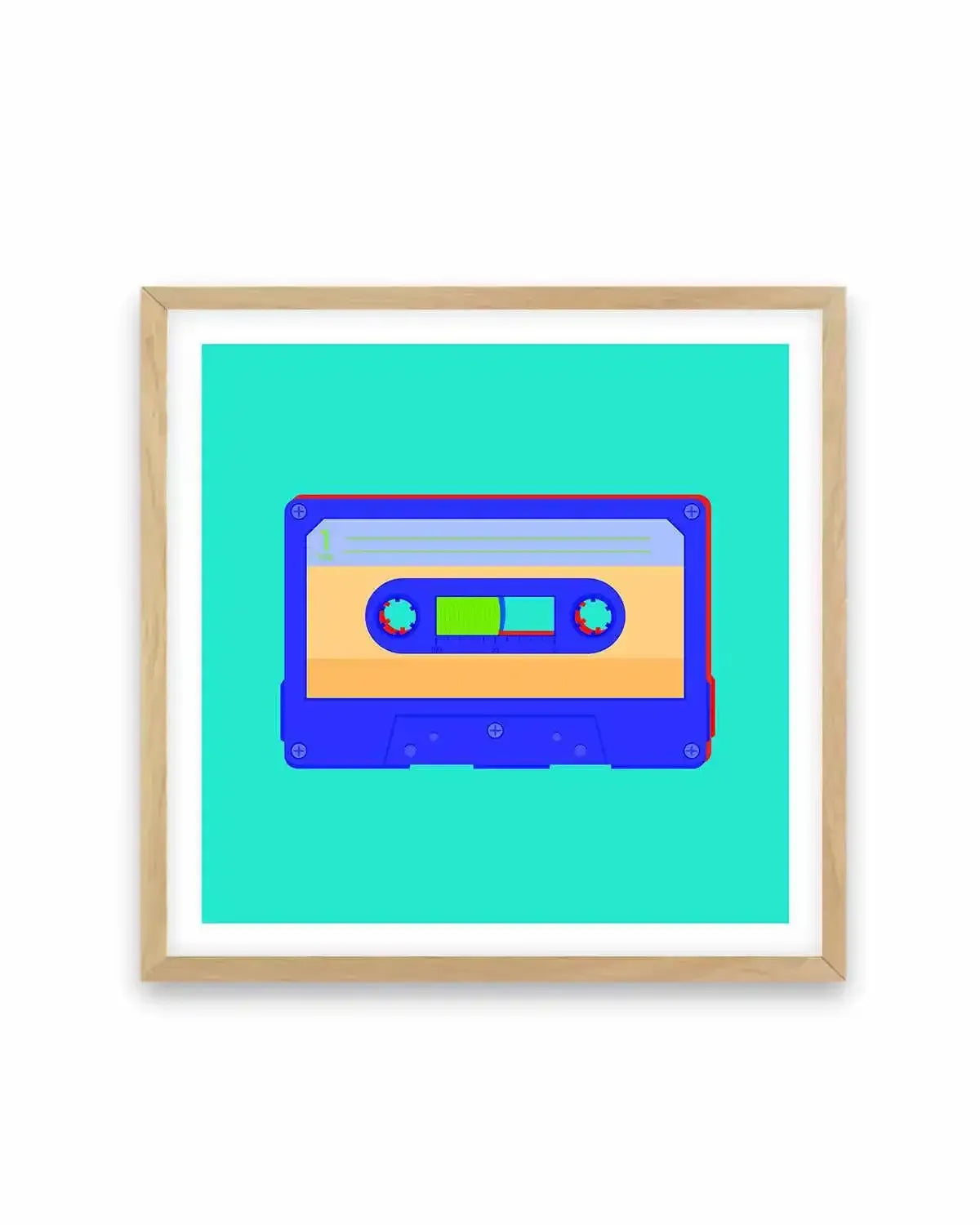 Cassette Pop I Art Print from Olive et Oriel where you can shop wallpaper and artworks online