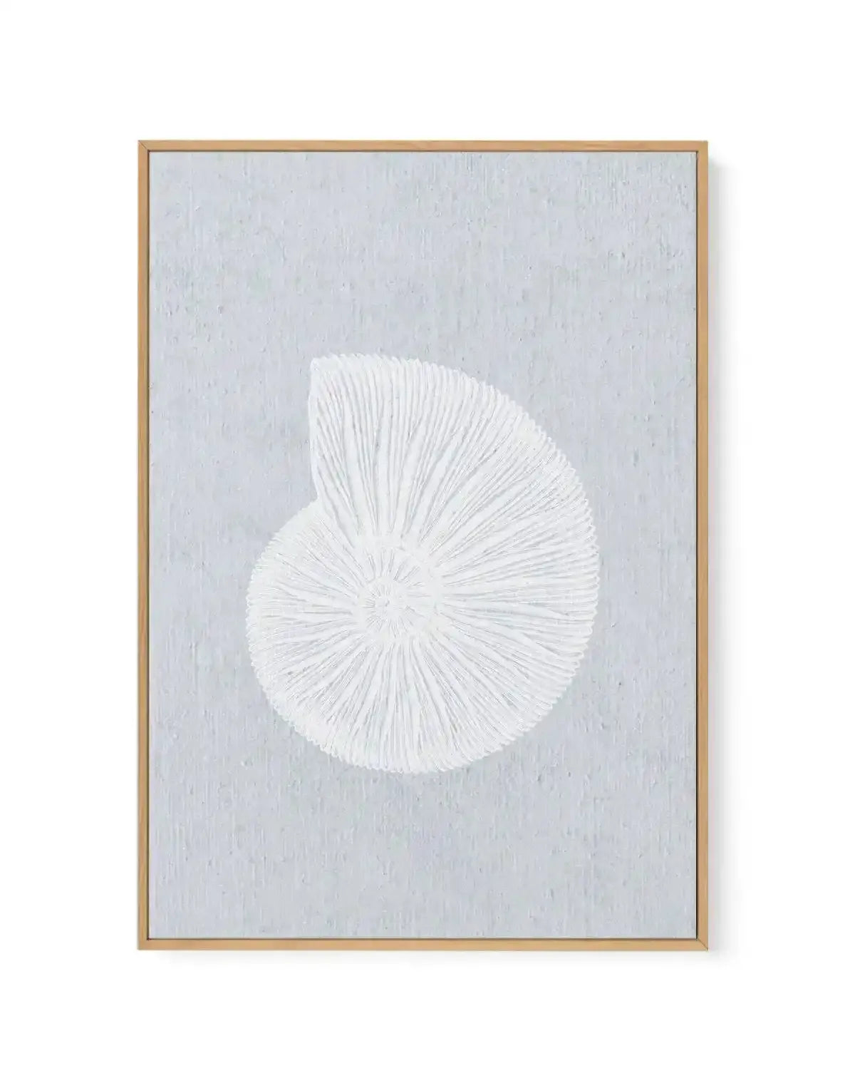 Hamptons Seaside Collection II White | Framed Canvas Art Print blue coastal art print