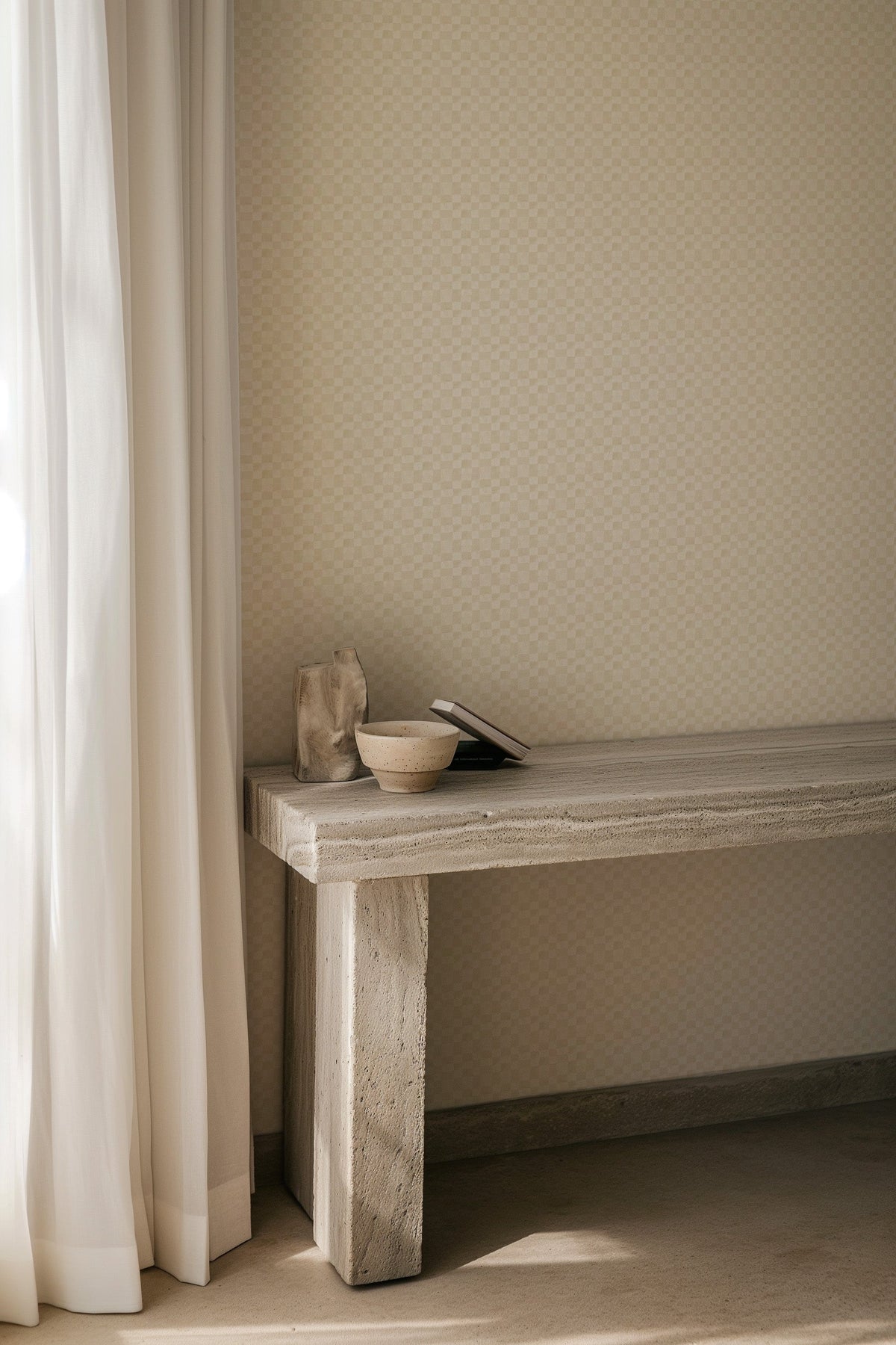 Harbour in Camel Commercial Vinyl Wallcovering-Commercial Wallcoverings-Olive et Oriel-Luxury commercial-grade embossed and textured vinyl wallcovering durable fire-rated washable stain-resistant and customizable perfect for hotels offices retail childcare healthcare and hospital spaces vinyl wallpaper