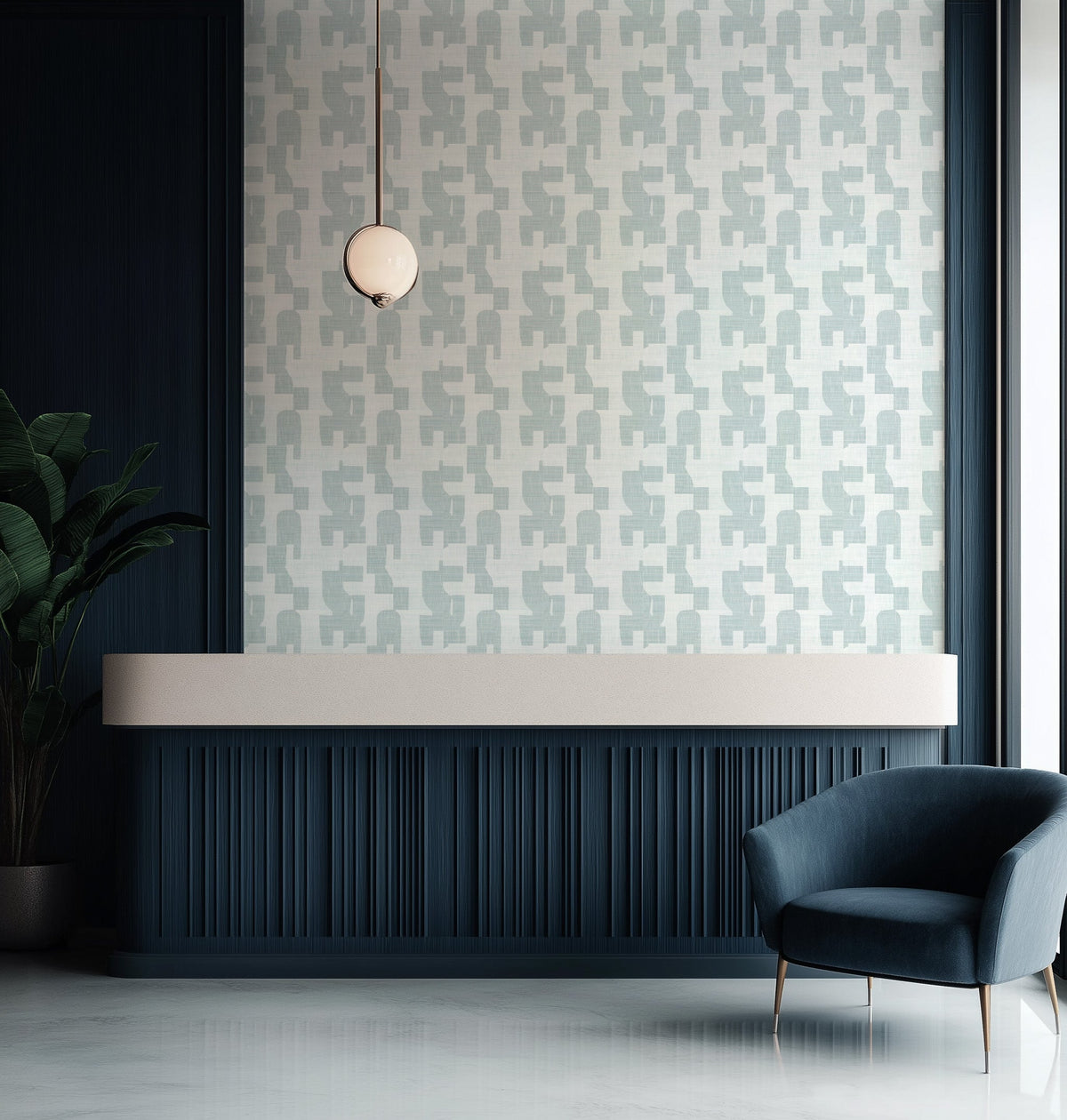 Hotham in Glacier Commercial Vinyl Wallcovering-Commercial Wallcoverings-Olive et Oriel-Luxury commercial-grade embossed and textured vinyl wallcovering durable fire-rated washable stain-resistant and customizable perfect for hotels offices retail childcare healthcare and hospital spaces vinyl wallpaper