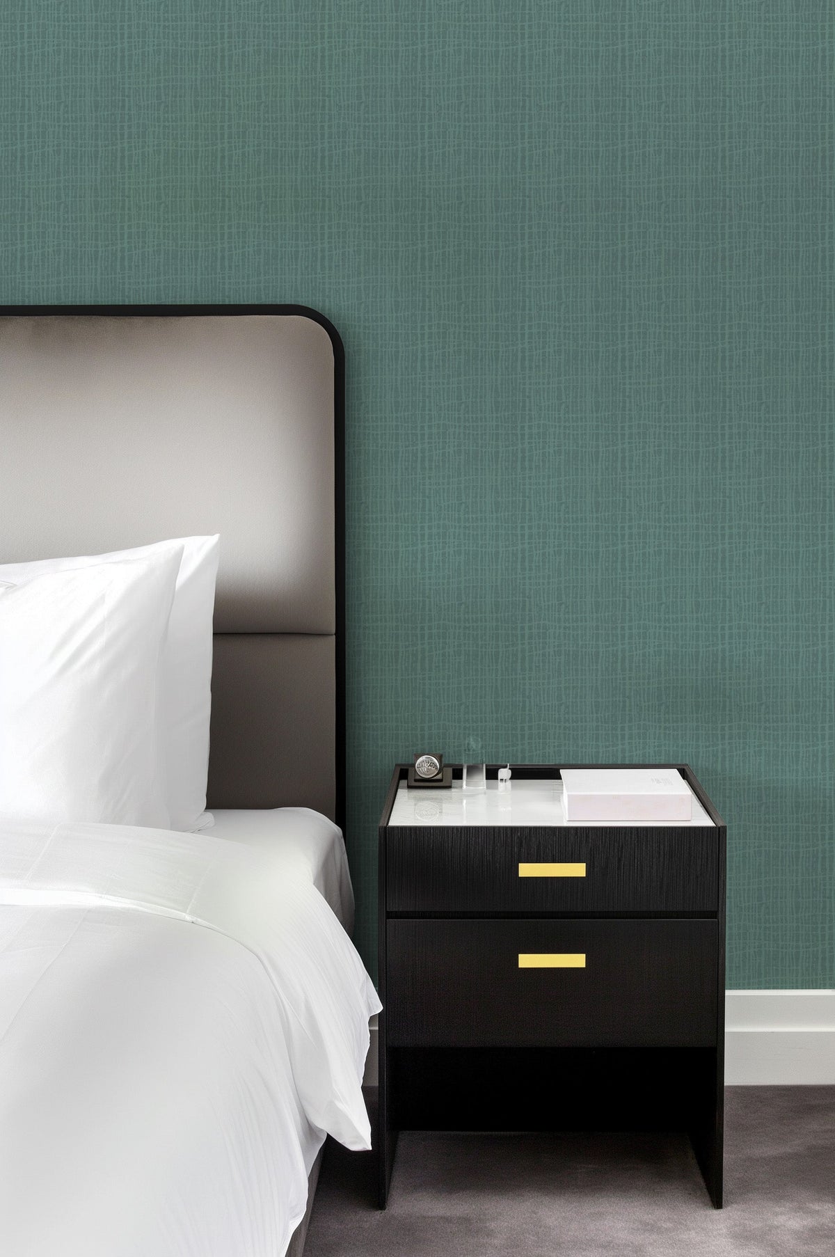Java in Moss Commercial Vinyl Wallcovering-Commercial Wallcoverings-Olive et Oriel-Luxury commercial-grade embossed and textured vinyl wallcovering durable fire-rated washable stain-resistant and customizable perfect for hotels offices retail childcare healthcare and hospital spaces vinyl wallpaper