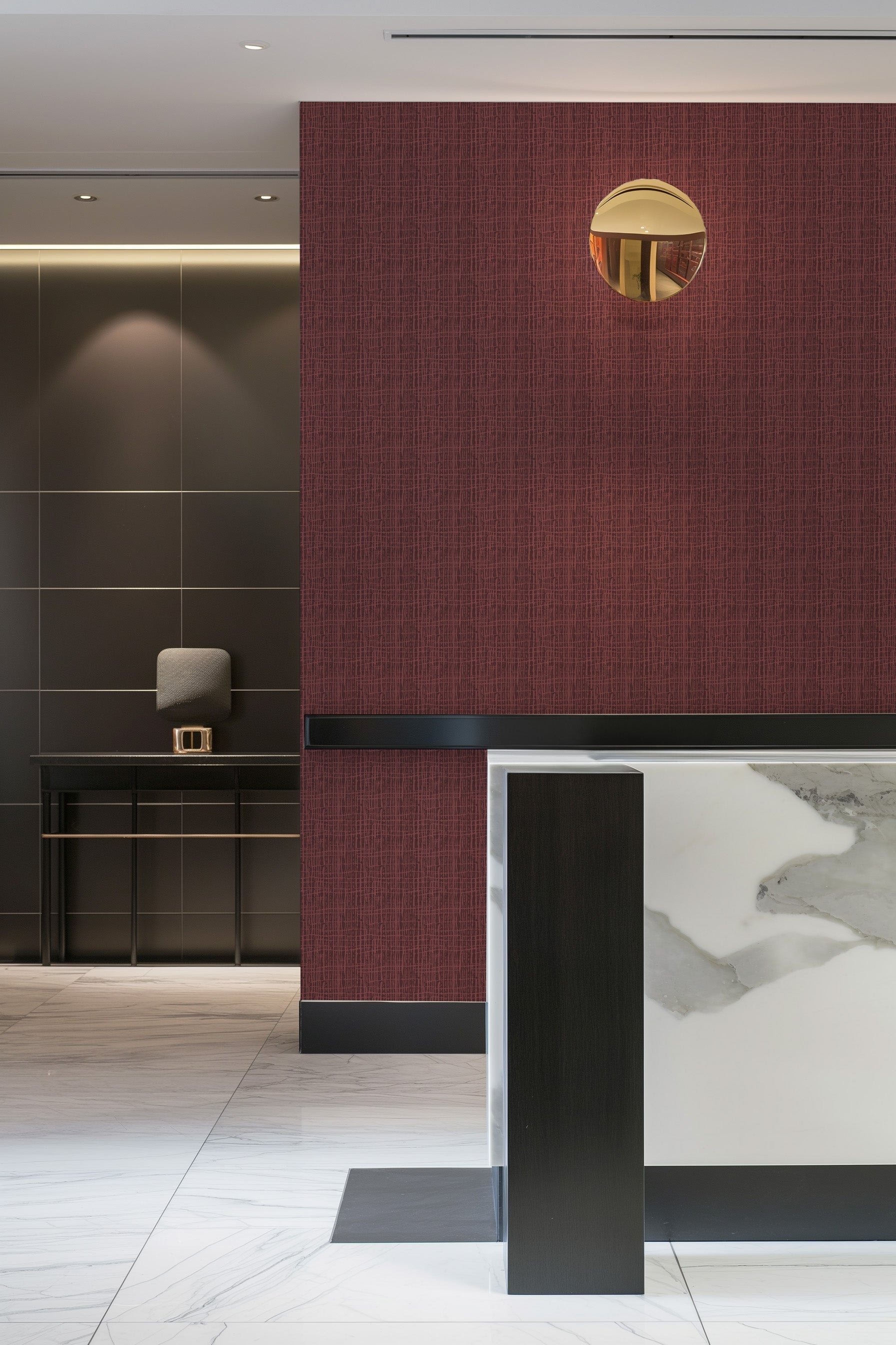 Java in Red Sienna Premium Commercial Grade Wallpaper – Olive et Oriel