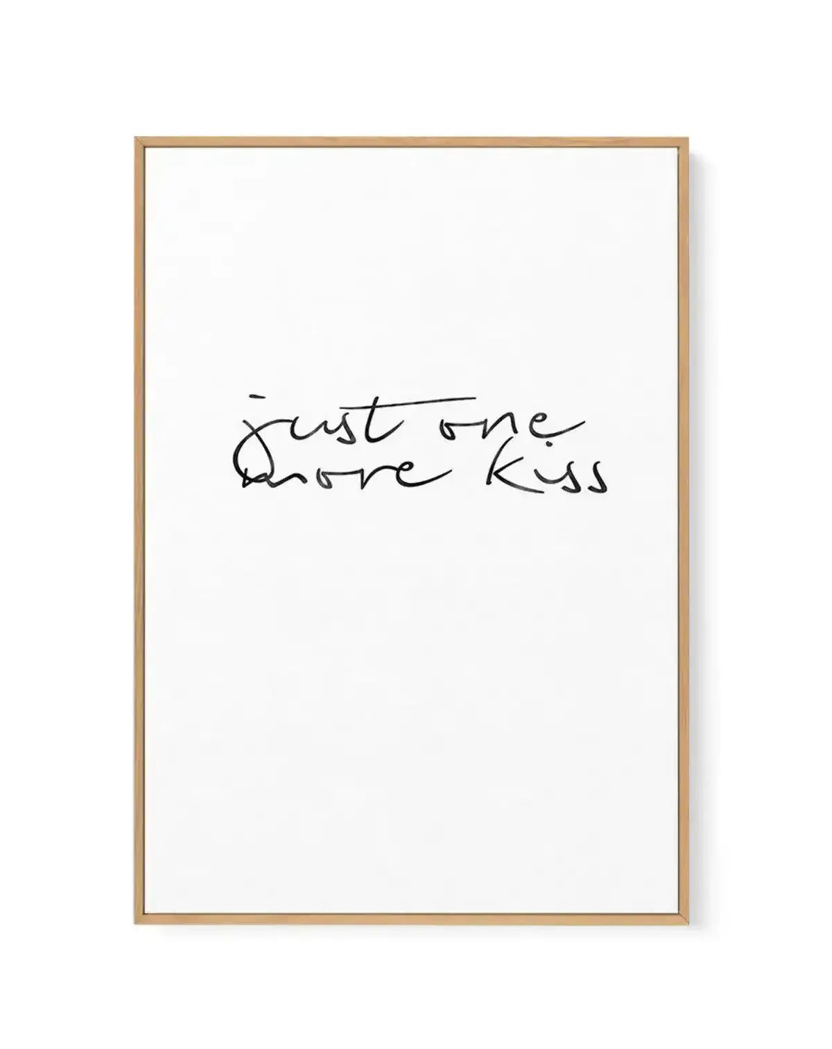 Just One More Kiss | PT | Framed Canvas-CANVAS-You can shop wall art online with Olive et Oriel for everything from abstract art to fun kids wall art. Our beautiful modern art prints and canvas art are available from large canvas prints to wall art paintings and our proudly Australian artwork collection offers only the highest quality framed large wall art and canvas art Australia - You can buy fashion photography prints or Hampton print posters and paintings on canvas from Olive et Oriel and ha