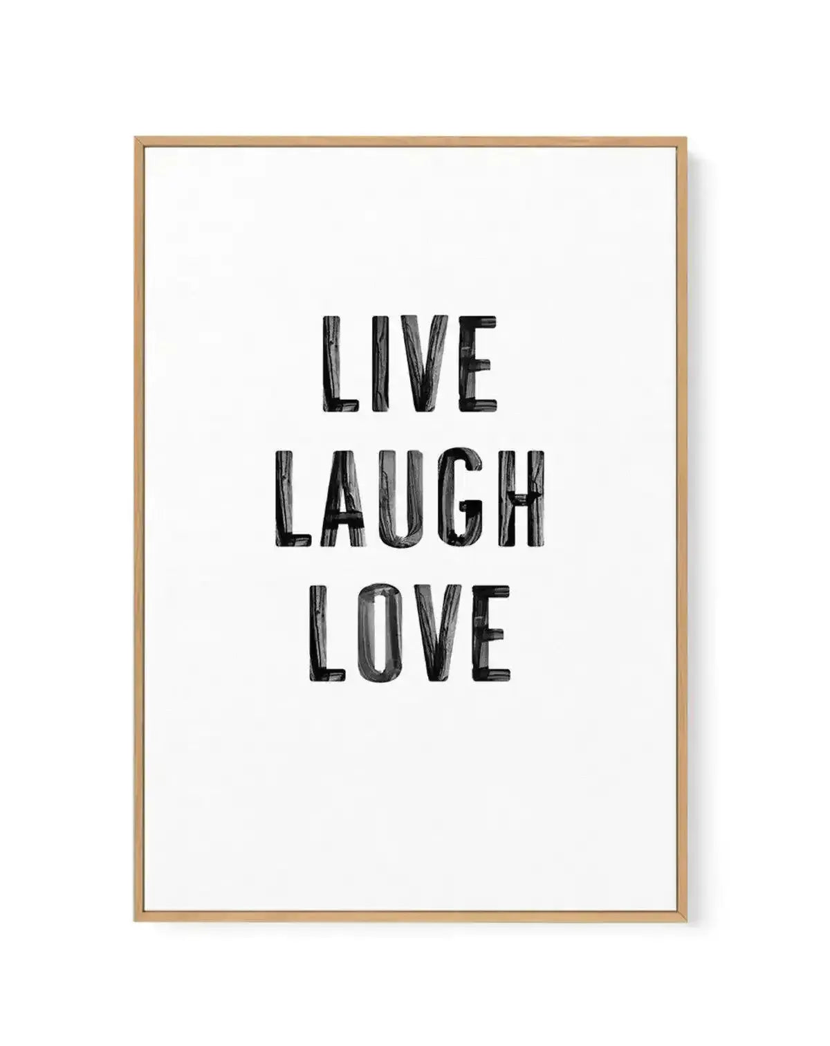 Live Laugh Love | 3 Colour Options | Framed Canvas-CANVAS-You can shop wall art online with Olive et Oriel for everything from abstract art to fun kids wall art. Our beautiful modern art prints and canvas art are available from large canvas prints to wall art paintings and our proudly Australian artwork collection offers only the highest quality framed large wall art and canvas art Australia - You can buy fashion photography prints or Hampton print posters and paintings on canvas from Olive et O
