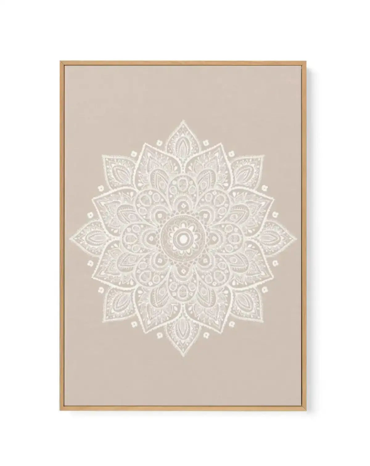 Mandala | Nude | Framed Canvas-CANVAS-You can shop wall art online with Olive et Oriel for everything from abstract art to fun kids wall art. Our beautiful modern art prints and canvas art are available from large canvas prints to wall art paintings and our proudly Australian artwork collection offers only the highest quality framed large wall art and canvas art Australia - You can buy fashion photography prints or Hampton print posters and paintings on canvas from Olive et Oriel and have them d
