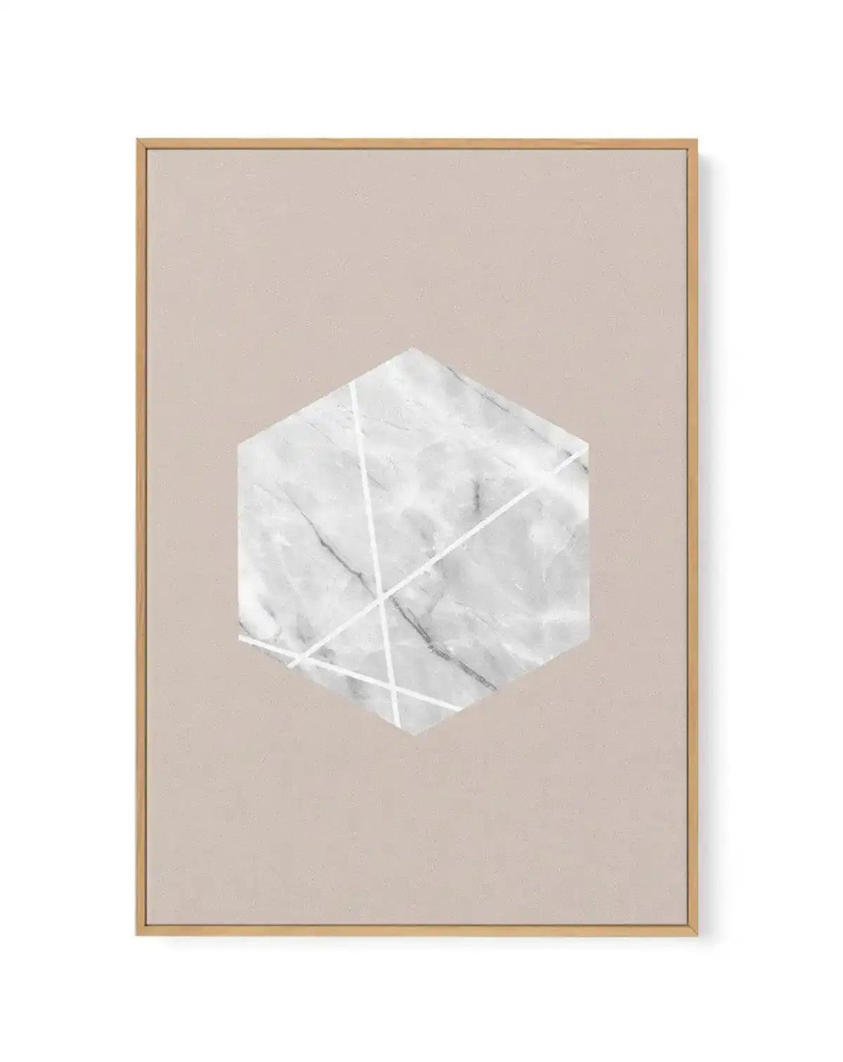 Nude Marble Hex | Framed Canvas-CANVAS-You can shop wall art online with Olive et Oriel for everything from abstract art to fun kids wall art. Our beautiful modern art prints and canvas art are available from large canvas prints to wall art paintings and our proudly Australian artwork collection offers only the highest quality framed large wall art and canvas art Australia - You can buy fashion photography prints or Hampton print posters and paintings on canvas from Olive et Oriel and have them