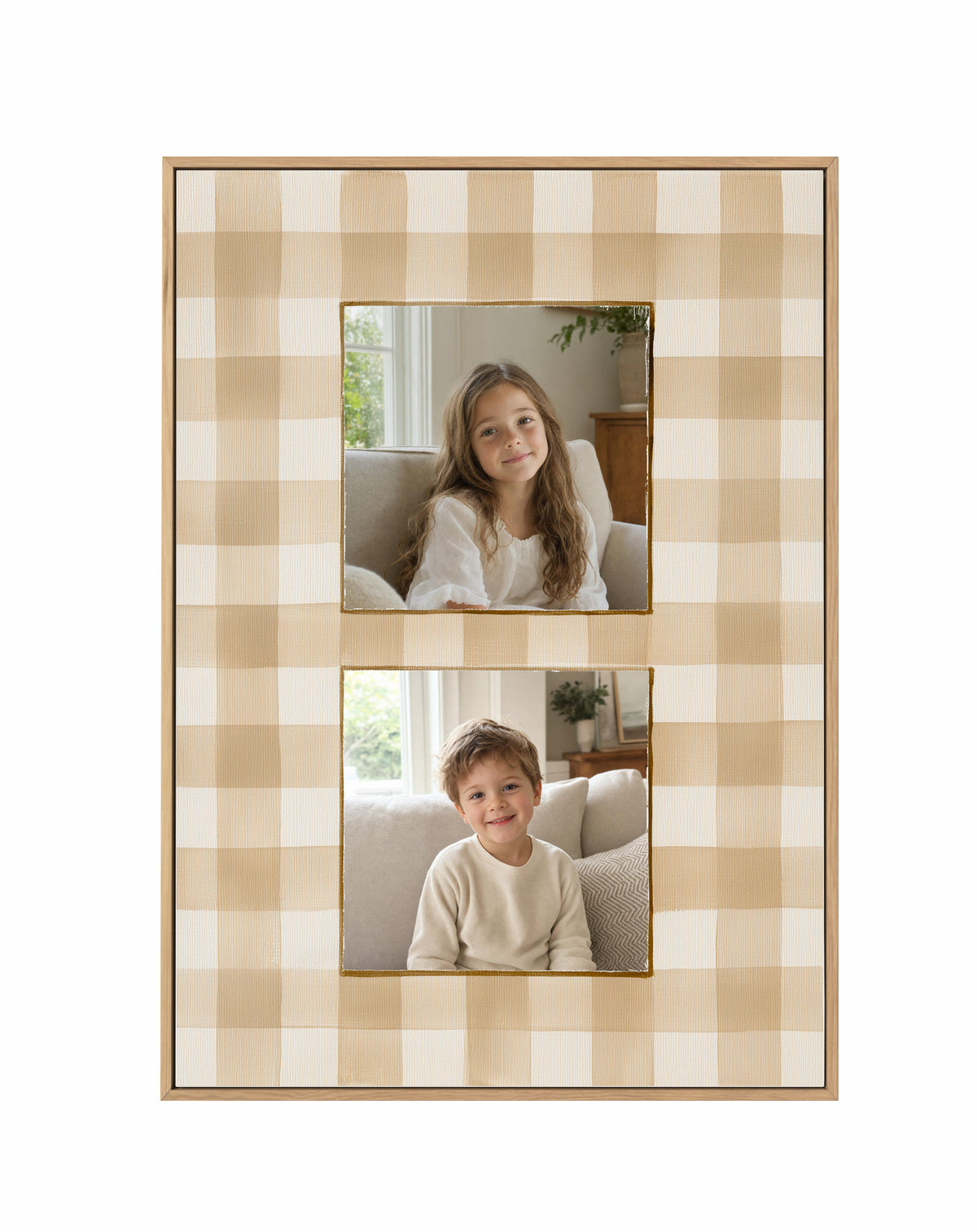 Olive et Oriel original photo-design asset oeo-beige-gingham-duo-canvas-collection-hero-v1