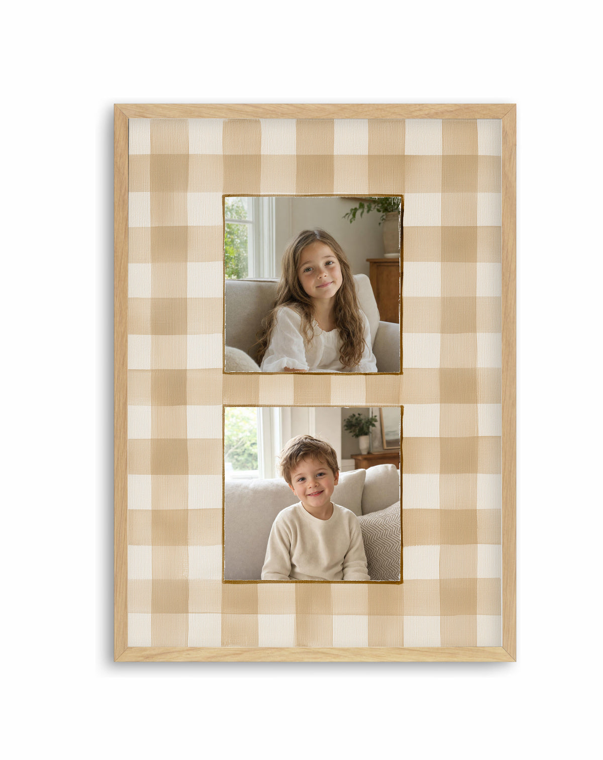 Olive et Oriel original photo-design asset oeo-beige-gingham-duo-print-collection-hero-v1