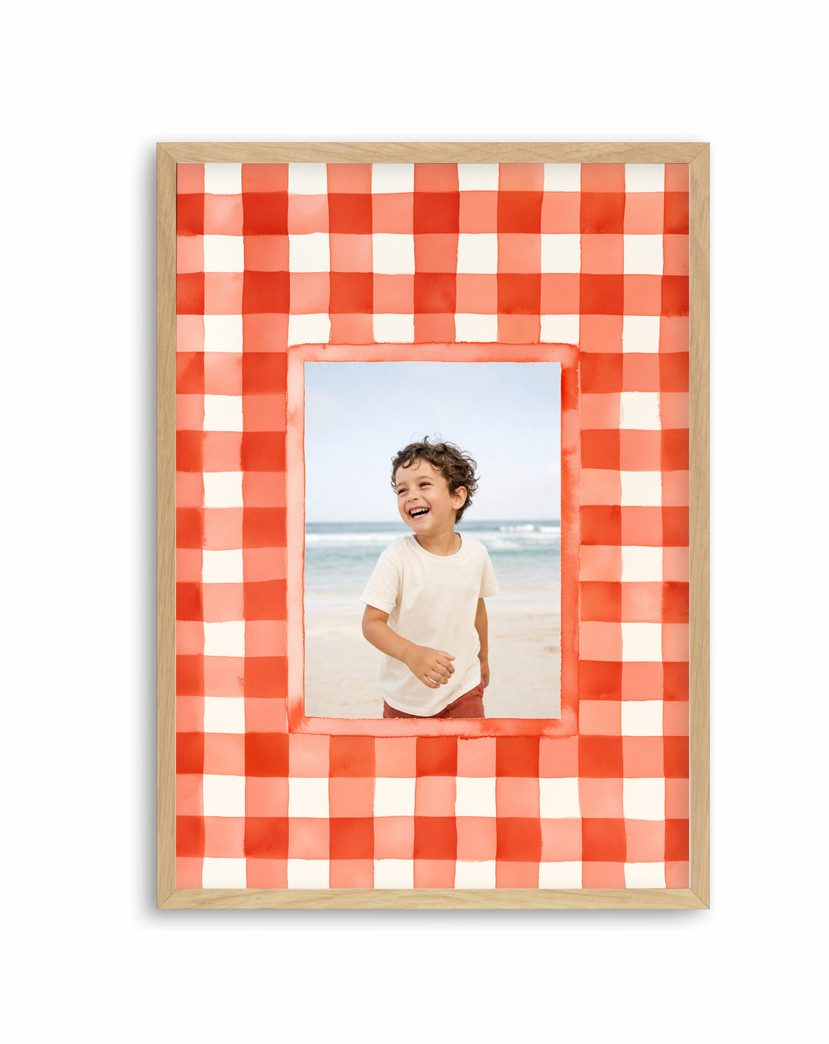 Olive et Oriel original photo-design asset oeo-coral-gingham-print-collection-hero-v1