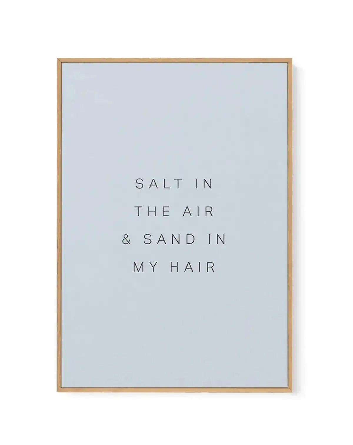 Salt in the Air | Framed Canvas-CANVAS-You can shop wall art online with Olive et Oriel for everything from abstract art to fun kids wall art. Our beautiful modern art prints and canvas art are available from large canvas prints to wall art paintings and our proudly Australian artwork collection offers only the highest quality framed large wall art and canvas art Australia - You can buy fashion photography prints or Hampton print posters and paintings on canvas from Olive et Oriel and have them