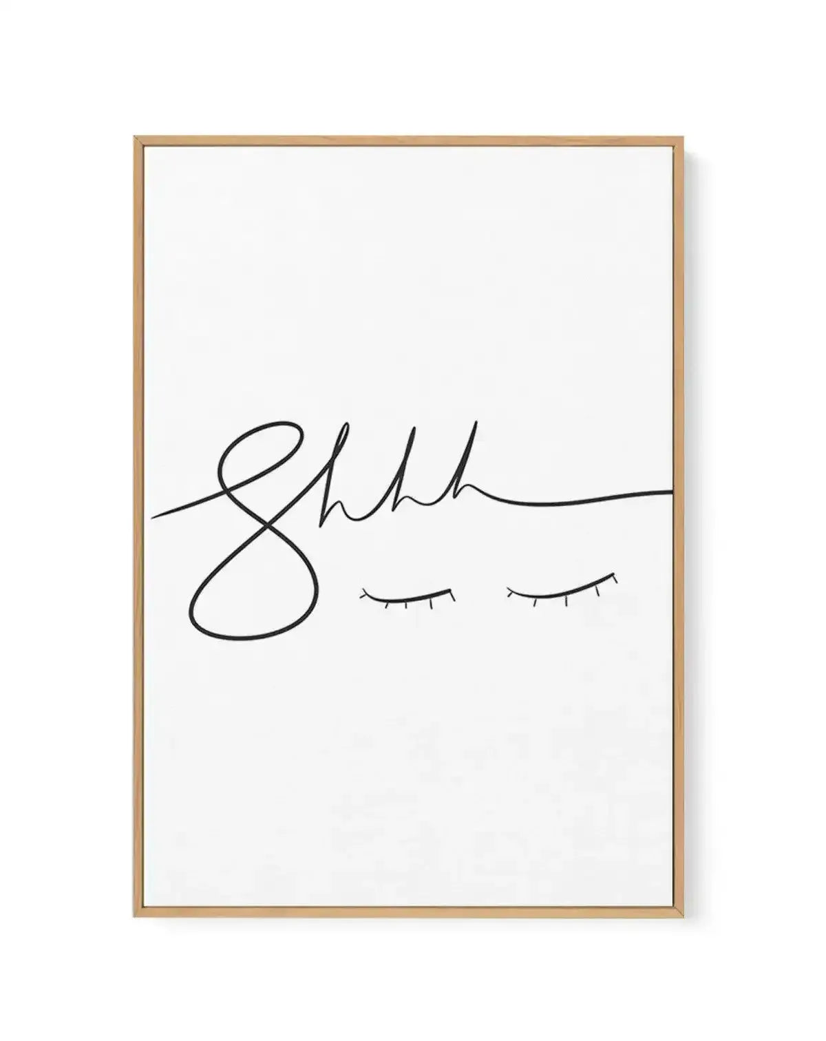 Shhhh | Framed Canvas-CANVAS-You can shop wall art online with Olive et Oriel for everything from abstract art to fun kids wall art. Our beautiful modern art prints and canvas art are available from large canvas prints to wall art paintings and our proudly Australian artwork collection offers only the highest quality framed large wall art and canvas art Australia - You can buy fashion photography prints or Hampton print posters and paintings on canvas from Olive et Oriel and have them delivered