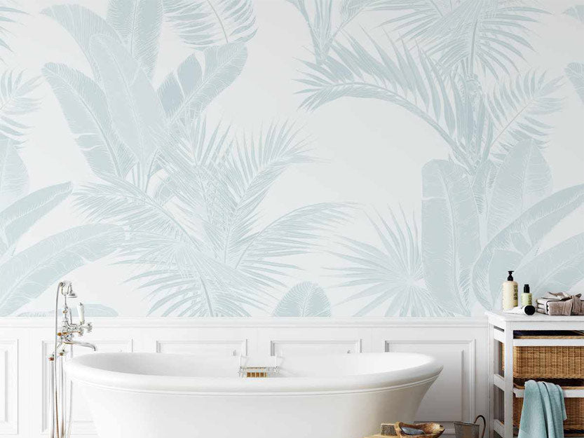 Pale aqua blue palm leaf coastal style removable wallpaper - available in peel and stick or traditional paste the wall varieties.>
              </noscript>
              </div>
            
            </a>
            <div class=