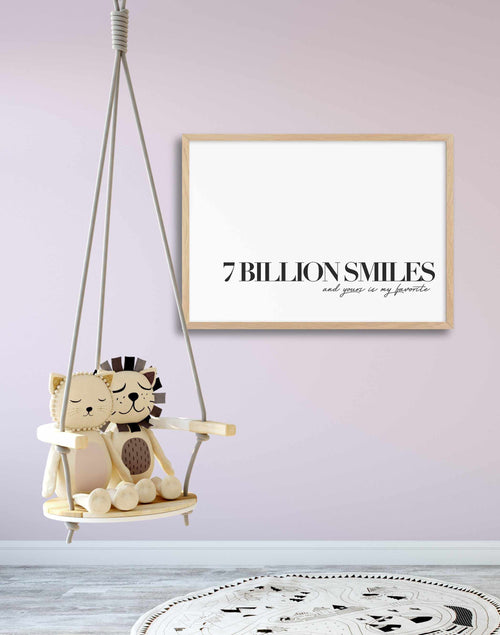 7 Billion Smiles Art Print-PRINT-Olive et Oriel-Olive et Oriel-Buy-Australian-Art-Prints-Online-with-Olive-et-Oriel-Your-Artwork-Specialists-Austrailia-Decorate-With-Coastal-Photo-Wall-Art-Prints-From-Our-Beach-House-Artwork-Collection-Fine-Poster-and-Framed-Artwork