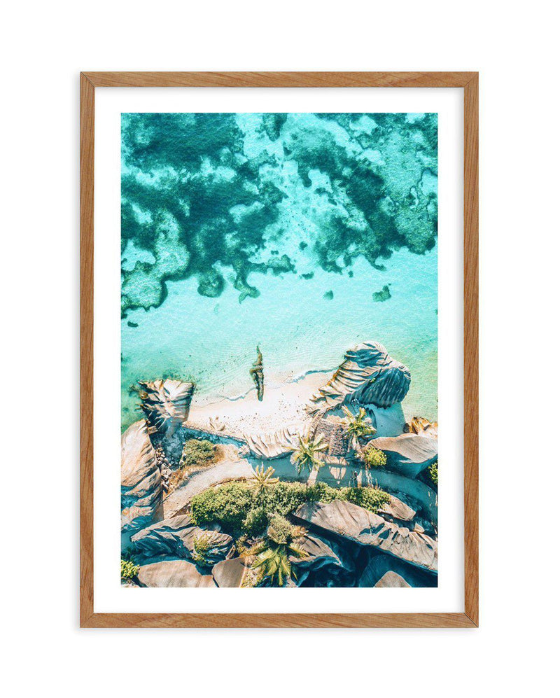 Above The Sea | Seychelles Art Print-PRINT-Olive et Oriel-Olive et Oriel-50x70 cm | 19.6" x 27.5"-Walnut-With White Border-Buy-Australian-Art-Prints-Online-with-Olive-et-Oriel-Your-Artwork-Specialists-Austrailia-Decorate-With-Coastal-Photo-Wall-Art-Prints-From-Our-Beach-House-Artwork-Collection-Fine-Poster-and-Framed-Artwork