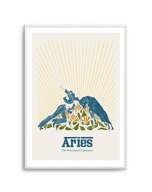 Aries By Jenny Liz Rome Art Print-PRINT-Olive et Oriel-Olive et Oriel-Buy-Australian-Art-Prints-Online-with-Olive-et-Oriel-Your-Artwork-Specialists-Austrailia-Decorate-With-Coastal-Photo-Wall-Art-Prints-From-Our-Beach-House-Artwork-Collection-Fine-Poster-and-Framed-Artwork