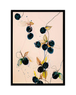 Blueberries by Leigh Viner Art Print-PRINT-Olive et Oriel-Leigh Viner-A5 | 5.8" x 8.3" | 14.8 x 21cm-Black-With White Border-Buy-Australian-Art-Prints-Online-with-Olive-et-Oriel-Your-Artwork-Specialists-Austrailia-Decorate-With-Coastal-Photo-Wall-Art-Prints-From-Our-Beach-House-Artwork-Collection-Fine-Poster-and-Framed-Artwork