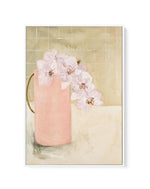 Blush Vase by Natalie Jane | Framed Canvas Art Print