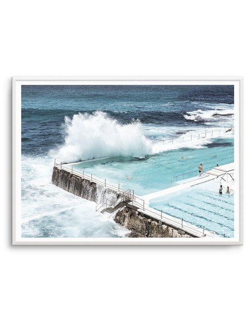 Bondi Icebergs | LS Art Print-PRINT-Olive et Oriel-Olive et Oriel-A5 | 5.8" x 8.3" | 14.8 x 21cm-Unframed Art Print-With White Border-Buy-Australian-Art-Prints-Online-with-Olive-et-Oriel-Your-Artwork-Specialists-Austrailia-Decorate-With-Coastal-Photo-Wall-Art-Prints-From-Our-Beach-House-Artwork-Collection-Fine-Poster-and-Framed-Artwork