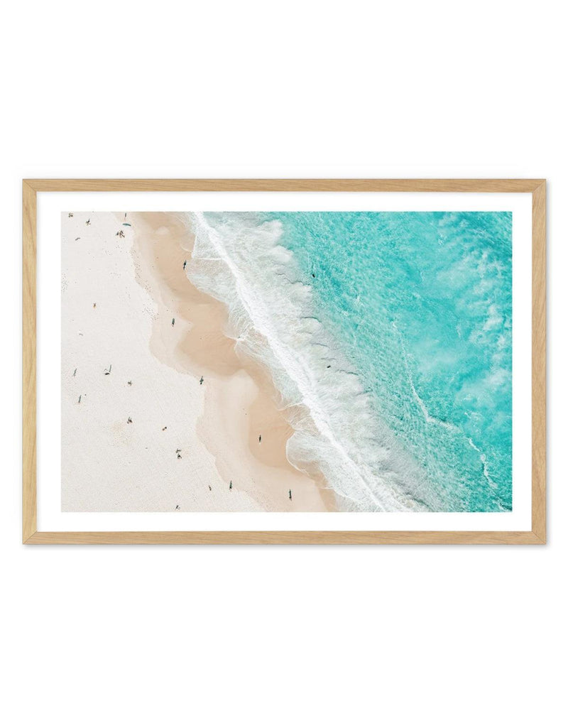 Bondi Splits Art Print-PRINT-Olive et Oriel-Olive et Oriel-A5 | 5.8" x 8.3" | 14.8 x 21cm-Oak-With White Border-Buy-Australian-Art-Prints-Online-with-Olive-et-Oriel-Your-Artwork-Specialists-Austrailia-Decorate-With-Coastal-Photo-Wall-Art-Prints-From-Our-Beach-House-Artwork-Collection-Fine-Poster-and-Framed-Artwork