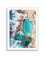 Bronte Pool | From the Skies Art Print-PRINT-Olive et Oriel-Olive et Oriel-A5 | 5.8" x 8.3" | 14.8 x 21cm-Unframed Art Print-With White Border-Buy-Australian-Art-Prints-Online-with-Olive-et-Oriel-Your-Artwork-Specialists-Austrailia-Decorate-With-Coastal-Photo-Wall-Art-Prints-From-Our-Beach-House-Artwork-Collection-Fine-Poster-and-Framed-Artwork