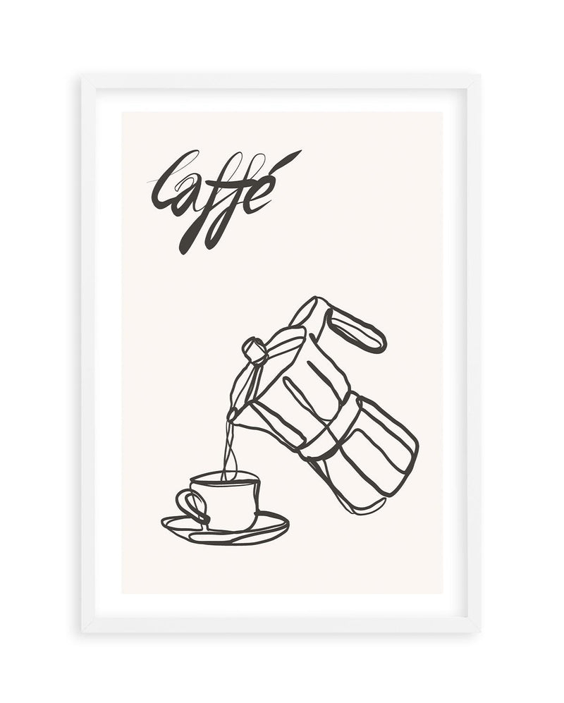 Caffe Italiano I Art Print-PRINT-Olive et Oriel-Simmo-A5 | 5.8" x 8.3" | 14.8 x 21cm-White-With White Border-Buy-Australian-Art-Prints-Online-with-Olive-et-Oriel-Your-Artwork-Specialists-Austrailia-Decorate-With-Coastal-Photo-Wall-Art-Prints-From-Our-Beach-House-Artwork-Collection-Fine-Poster-and-Framed-Artwork