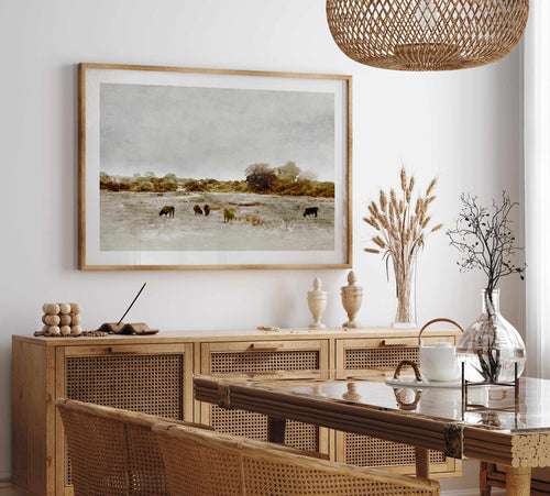 Cows by the Sea by Dan Hobday Art Print-PRINT-Olive et Oriel-Dan Hobday-Buy-Australian-Art-Prints-Online-with-Olive-et-Oriel-Your-Artwork-Specialists-Austrailia-Decorate-With-Coastal-Photo-Wall-Art-Prints-From-Our-Beach-House-Artwork-Collection-Fine-Poster-and-Framed-Artwork