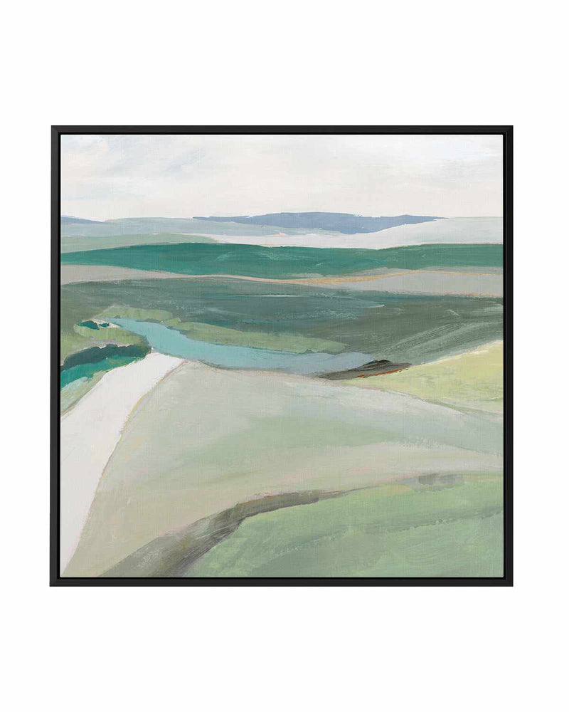 Fields of Green II | Framed Canvas Art Print