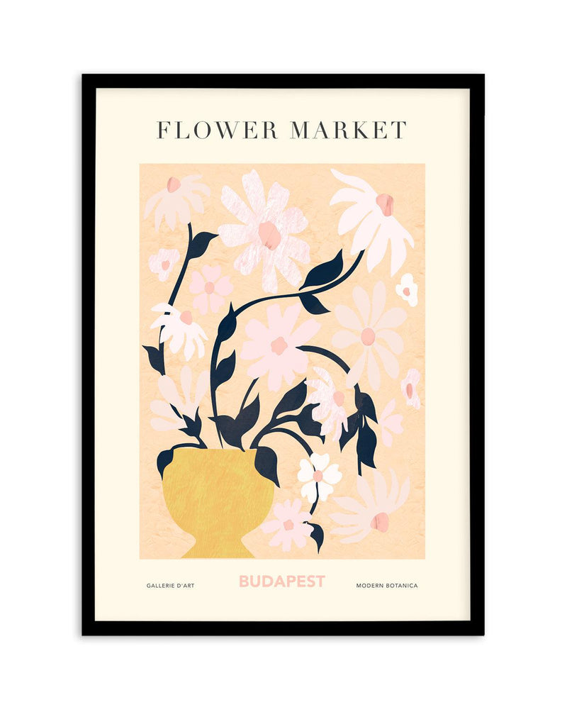 Flower Market Budapest Art Print-PRINT-Olive et Oriel-Olive et Oriel-A5 | 5.8" x 8.3" | 14.8 x 21cm-Black-With White Border-Buy-Australian-Art-Prints-Online-with-Olive-et-Oriel-Your-Artwork-Specialists-Austrailia-Decorate-With-Coastal-Photo-Wall-Art-Prints-From-Our-Beach-House-Artwork-Collection-Fine-Poster-and-Framed-Artwork