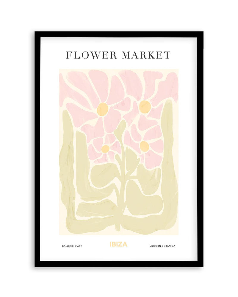 Flower Market Ibiza Art Print-PRINT-Olive et Oriel-Olive et Oriel-A5 | 5.8" x 8.3" | 14.8 x 21cm-Black-With White Border-Buy-Australian-Art-Prints-Online-with-Olive-et-Oriel-Your-Artwork-Specialists-Austrailia-Decorate-With-Coastal-Photo-Wall-Art-Prints-From-Our-Beach-House-Artwork-Collection-Fine-Poster-and-Framed-Artwork