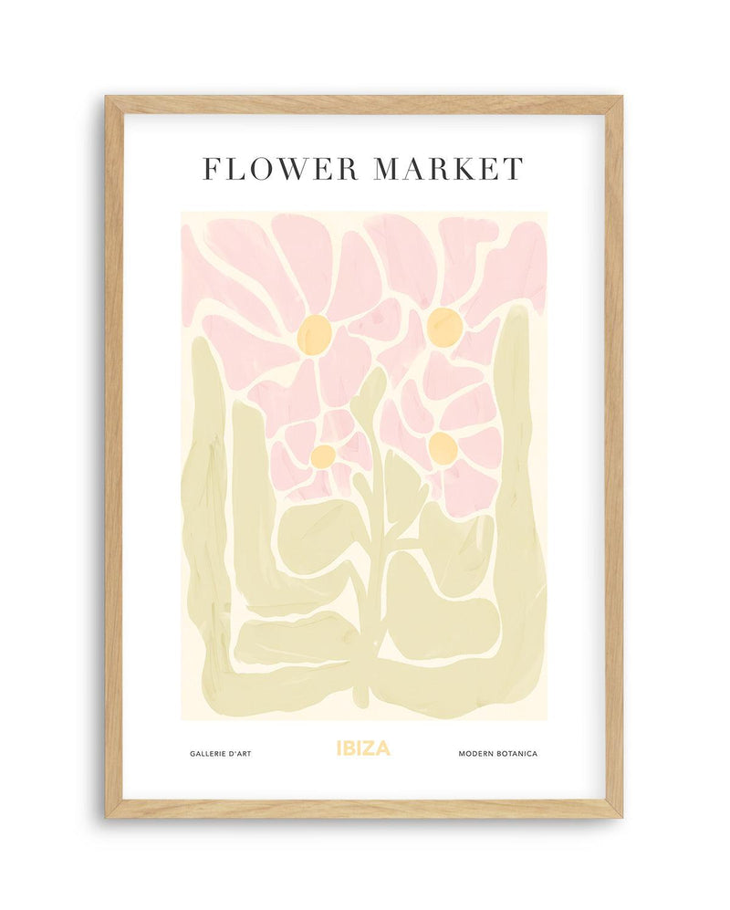 Flower Market Ibiza Art Print-PRINT-Olive et Oriel-Olive et Oriel-A5 | 5.8" x 8.3" | 14.8 x 21cm-Oak-With White Border-Buy-Australian-Art-Prints-Online-with-Olive-et-Oriel-Your-Artwork-Specialists-Austrailia-Decorate-With-Coastal-Photo-Wall-Art-Prints-From-Our-Beach-House-Artwork-Collection-Fine-Poster-and-Framed-Artwork