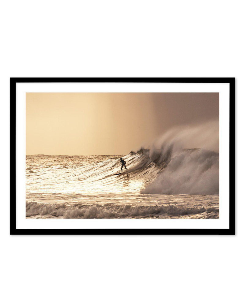 Golden Hour, Bells Beach Art Print-PRINT-Olive et Oriel-Olive et Oriel-A5 | 5.8" x 8.3" | 14.8 x 21cm-Black-With White Border-Buy-Australian-Art-Prints-Online-with-Olive-et-Oriel-Your-Artwork-Specialists-Austrailia-Decorate-With-Coastal-Photo-Wall-Art-Prints-From-Our-Beach-House-Artwork-Collection-Fine-Poster-and-Framed-Artwork