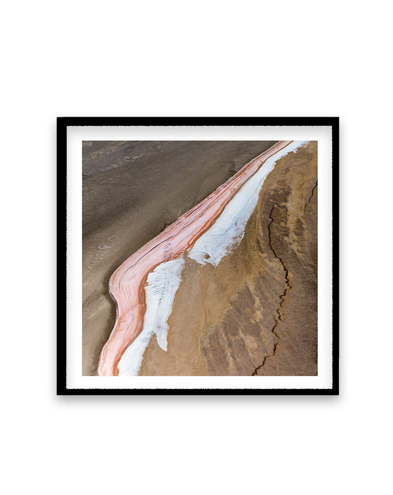 Kati Thanda-Lake Eyre No I | SQ Art Print-PRINT-Olive et Oriel-Olive et Oriel-70x70 cm | 27.5" x 27.5"-Black-With White Border-Buy-Australian-Art-Prints-Online-with-Olive-et-Oriel-Your-Artwork-Specialists-Austrailia-Decorate-With-Coastal-Photo-Wall-Art-Prints-From-Our-Beach-House-Artwork-Collection-Fine-Poster-and-Framed-Artwork