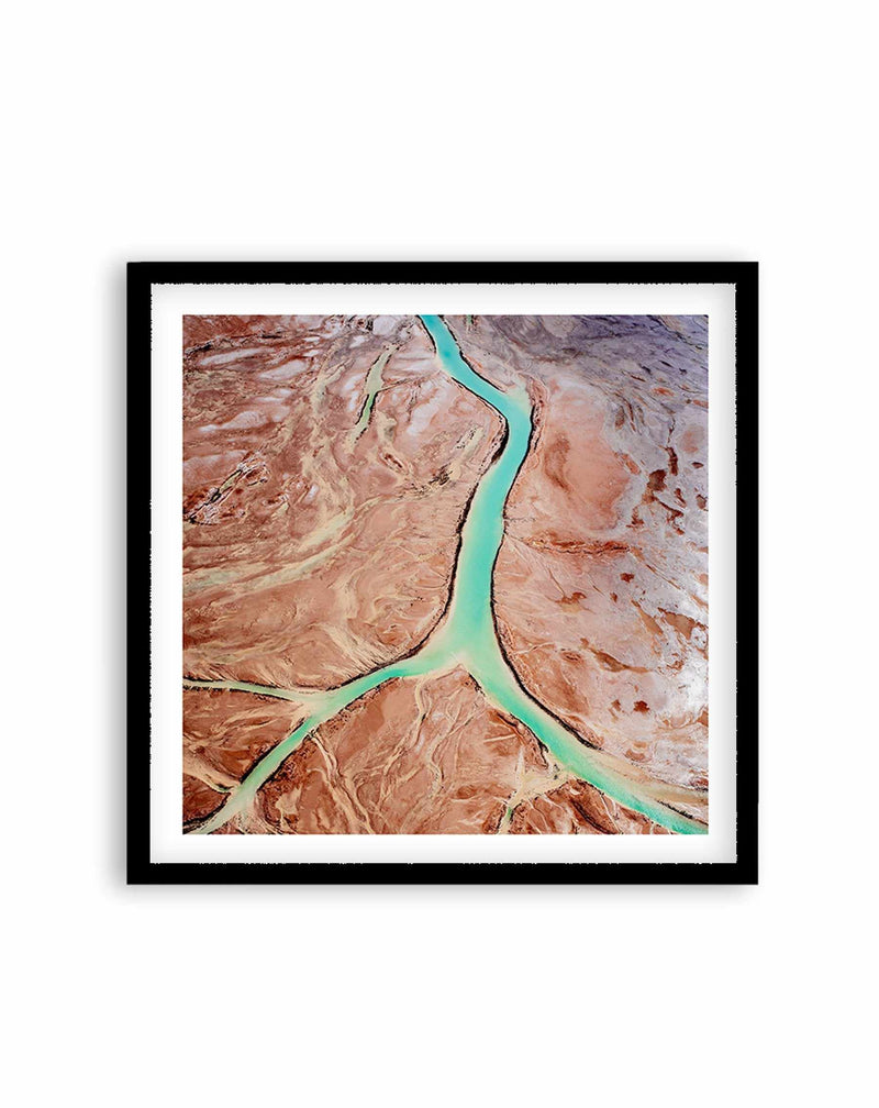 Kati Thanda-Lake Eyre No IV | SQ Art Print-PRINT-Olive et Oriel-Olive et Oriel-70x70 cm | 27.5" x 27.5"-Black-With White Border-Buy-Australian-Art-Prints-Online-with-Olive-et-Oriel-Your-Artwork-Specialists-Austrailia-Decorate-With-Coastal-Photo-Wall-Art-Prints-From-Our-Beach-House-Artwork-Collection-Fine-Poster-and-Framed-Artwork