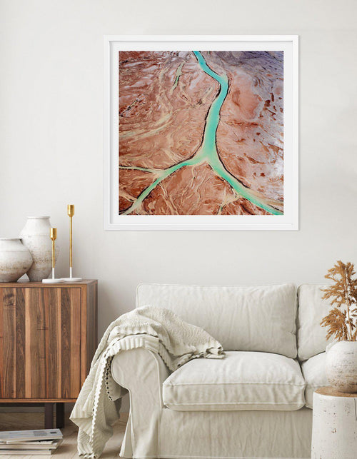Kati Thanda-Lake Eyre No IV | SQ Art Print-PRINT-Olive et Oriel-Olive et Oriel-Buy-Australian-Art-Prints-Online-with-Olive-et-Oriel-Your-Artwork-Specialists-Austrailia-Decorate-With-Coastal-Photo-Wall-Art-Prints-From-Our-Beach-House-Artwork-Collection-Fine-Poster-and-Framed-Artwork