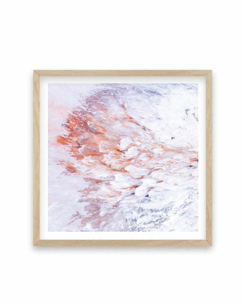 Kati Thanda-Lake Eyre No IX | SQ Art Print-PRINT-Olive et Oriel-Olive et Oriel-70x70 cm | 27.5" x 27.5"-Oak-With White Border-Buy-Australian-Art-Prints-Online-with-Olive-et-Oriel-Your-Artwork-Specialists-Austrailia-Decorate-With-Coastal-Photo-Wall-Art-Prints-From-Our-Beach-House-Artwork-Collection-Fine-Poster-and-Framed-Artwork