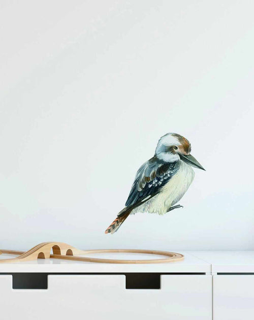 Kookaburra Fabric Decal-Decals-Olive et Oriel-Decorate your kids bedroom wall decor with removable wall decals, these fabric kids decals are a great way to add colour and update your children's bedroom. Available as girls wall decals or boys wall decals, there are also nursery decals.