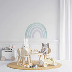 Lakey Rainbow Peel & Stick Decal-Decals-Olive et Oriel-Decorate your kids bedroom wall decor with removable wall decals, these fabric kids decals are a great way to add colour and update your children's bedroom. Available as girls wall decals or boys wall decals, there are also nursery decals.