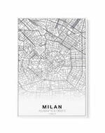 Line Art Map Of Milan | Framed Canvas-CANVAS-You can shop wall art online with Olive et Oriel for everything from abstract art to fun kids wall art. Our beautiful modern art prints and canvas art are available from large canvas prints to wall art paintings and our proudly Australian artwork collection offers only the highest quality framed large wall art and canvas art Australia - You can buy fashion photography prints or Hampton print posters and paintings on canvas from Olive et Oriel and have